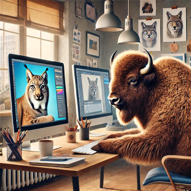 AI Generated Image of Campus Mascots