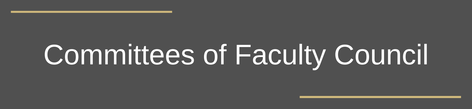 image labeled Committees of Faculty Council