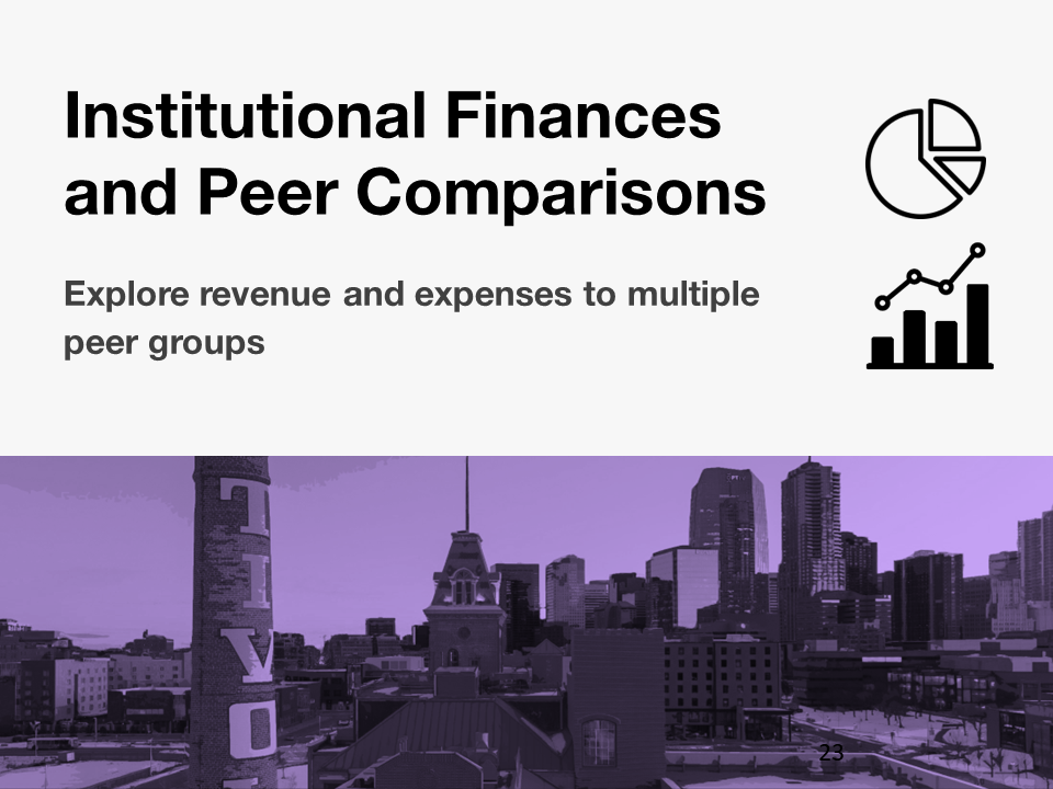 Institutional Finances (Revenue & Expenditures) and Peer Comparisons